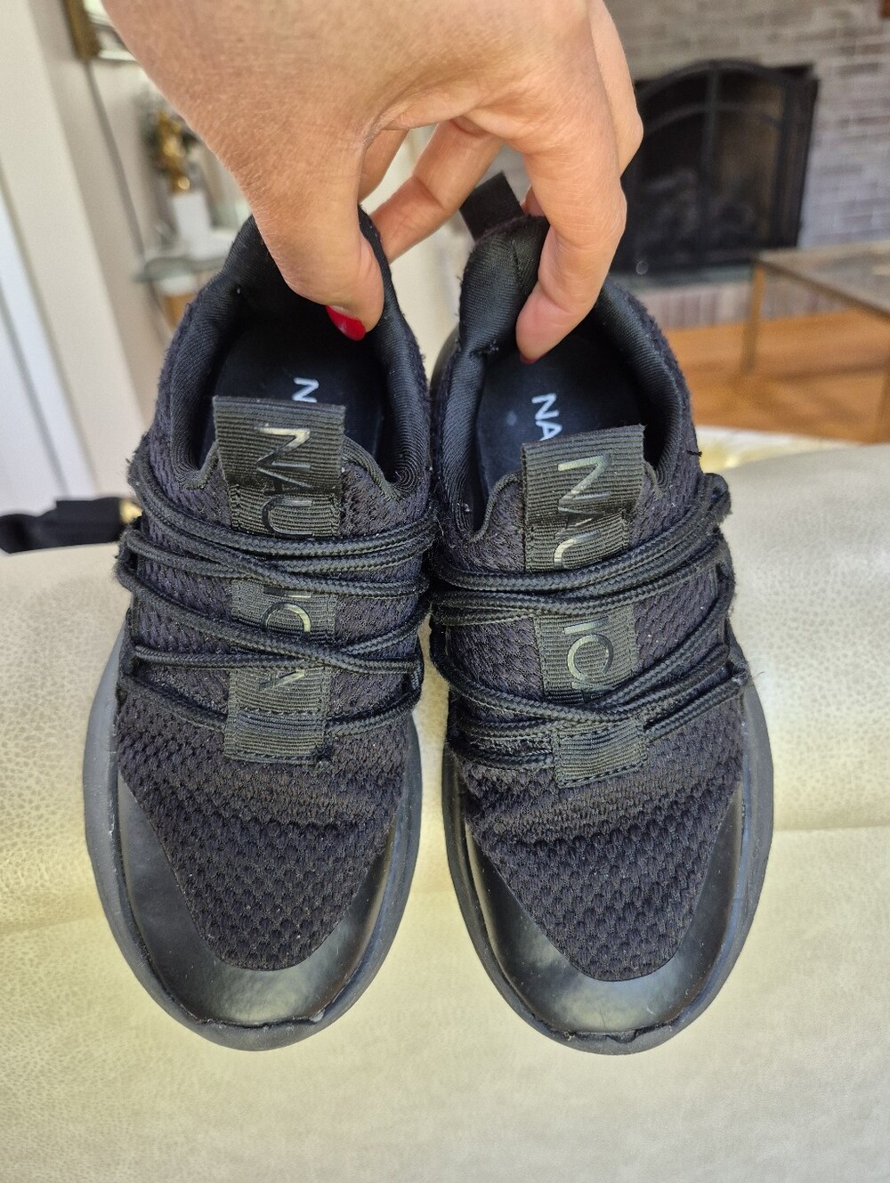 Nautica Toddler Boy Black Knit Athletic Sneakers